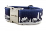 Obojok Winter Village Blue