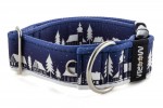 Obojok Winter Village Blue
