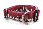 Obojok Winter Village Red