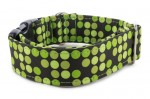 Obojok Bright Green Dots  - Detail vzoru