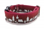 Obojok Winter Village Red