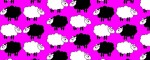 Vodítko Sheep Dream Pink  - Vzor