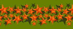 Vodítko Stars on Green  - Vzor