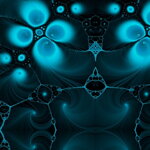 Obojok Abstract Blue